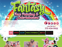 Tablet Screenshot of fantasyfacepainting.org